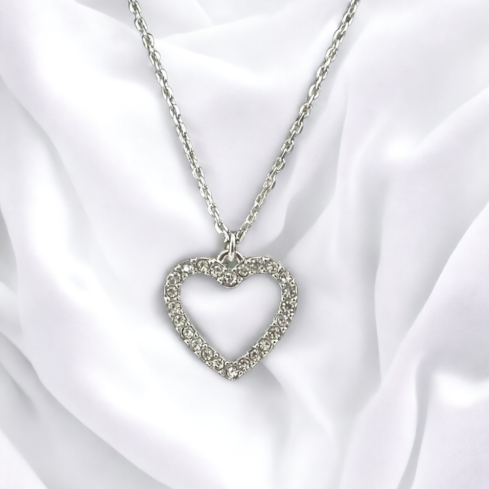 Swarovski Pave Heart Necklace